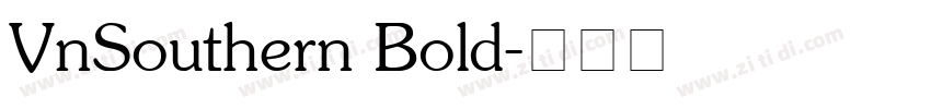 VnSouthern Bold字体转换
